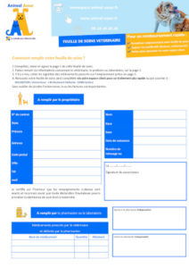 feuille de soins vétérinaire