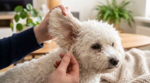 chien poil oreille